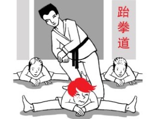 Le Taekwondo, par Petit Roux en Chine